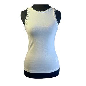 NWT White Birch Studded Ribbed Tank Top S